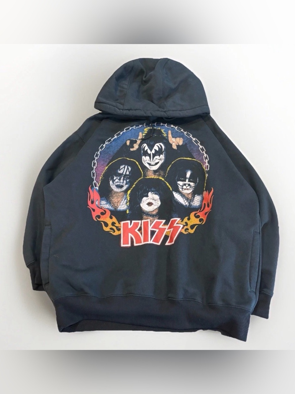Y2K Vintage KISS Hoodie 2003 Alive World Domination Tour Merch Size XL Rock Band